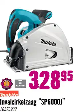 Hornbach MAKITA Invalcirkelzaag SP6000J aanbieding