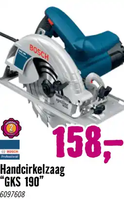 Hornbach BOSCH Professional Handcirkelzaag GKS 190 aanbieding