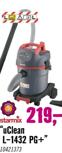 Hornbach STARMIX Nat- en droogzuiger uClean L-1432 PG+ aanbieding