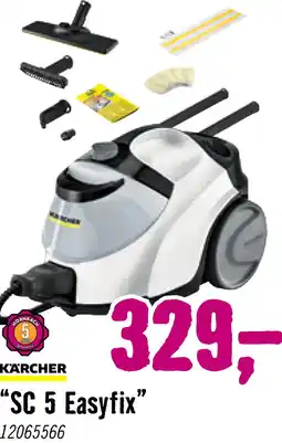 Hornbach KÄRCHER Stoomreiniger SC 5 EasyFix Iron Plug aanbieding