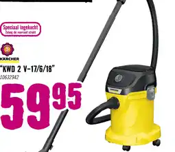 Hornbach KÄRCHER Nat- en droogzuiger KWD 2 V-17/6/18 aanbieding