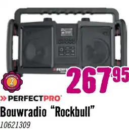 Hornbach PERFECTPRO Bouwradio Rockbull aanbieding