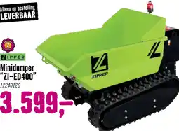 Hornbach ZIPPER Mini dumper ZI-ED400 aanbieding