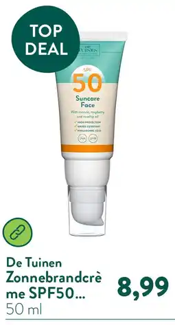 Holland & Barrett Zonnebrandcrème SPF50 Gezicht aanbieding