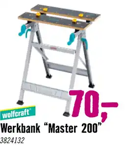 Hornbach WOLFCRAFT Werkbank Master 200 aanbieding