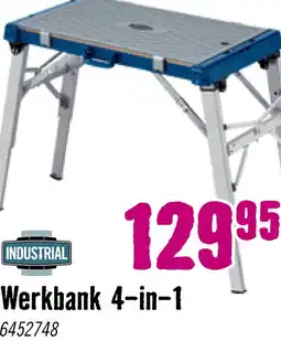 Hornbach INDUSTRIAL Werkbank 4-in-1 aanbieding