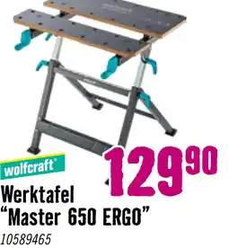 Hornbach WOLFCRAFT Werktafel Master 650 ERGO aanbieding