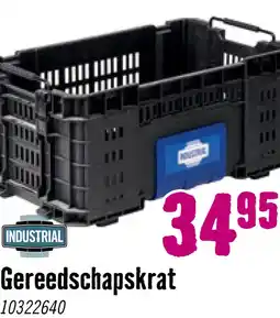 Hornbach INDUSTRIAL Gereedschapskrat 22 zwart aanbieding