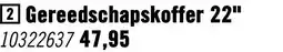 Hornbach INDUSTRIAL Gereedschapskoffer 22 zwart aanbieding