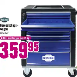 Hornbach INDUSTRIAL Gereedschapswagen met 7 laden leeg aanbieding
