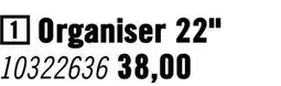 Hornbach INDUSTRIAL Organizer 22 zwart aanbieding