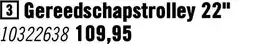 Hornbach INDUSTRIAL Gereedschapstrolley 22 zwart aanbieding