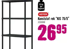 Hornbach KETER Stellingkast 176x75x32 cm kunststof aanbieding