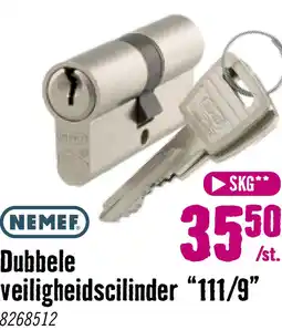 Hornbach NEMEF Dubbele veiligheidscilinder 111/9 30-30 aanbieding