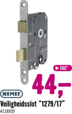Hornbach NEMEF Veiligheidsslot 1279/17 PC55 RVS aanbieding