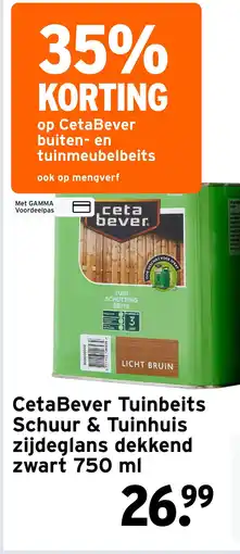 GAMMA zijdeglans dekkend zwart aanbieding