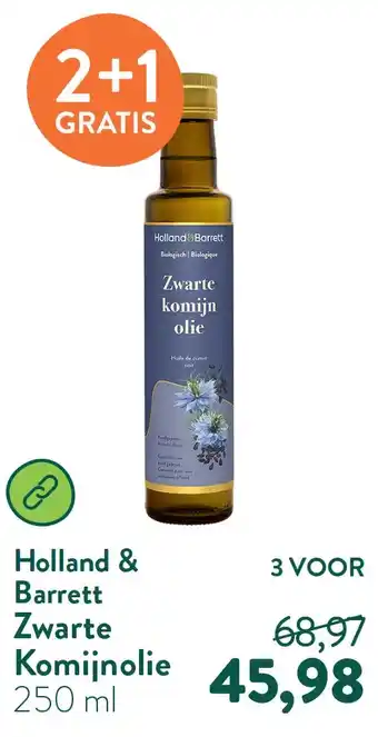 Holland & Barrett Zwarte Komijnolie aanbieding