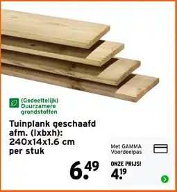 GAMMA Tuinplank geschaafd aanbieding