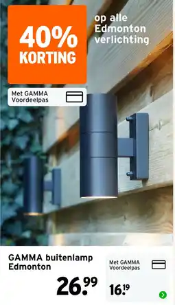 GAMMA GAMMA buitenlamp Edmonton aanbieding