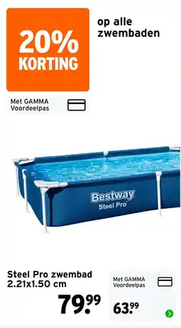 GAMMA Steel Pro zwembad aanbieding