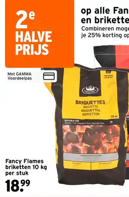 GAMMA Fancy Flames briketten aanbieding