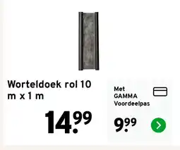 GAMMA Worteldoek rol 10 m x 1 m aanbieding