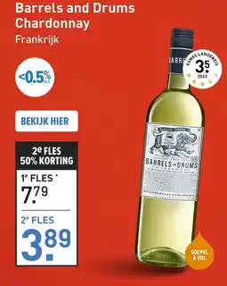 Gall & Gall Barrels and Drums Chardonnay 75CL aanbieding
