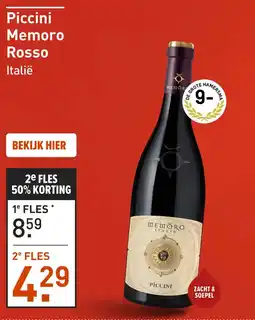 Gall & Gall Piccini Memoro Rosso 75CL aanbieding