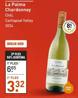 Gall & Gall La Palma Chardonnay 75CL aanbieding