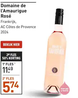 Gall & Gall Domaine de l'Amaurigue Rosé 75CL aanbieding
