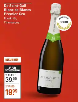 Gall & Gall De Saint-Gall Blanc de Blancs Premier Cru 75CL aanbieding