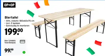 GAMMA Biertafel aanbieding
