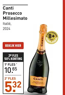 Gall & Gall Canti Prosecco Millesimato 75CL aanbieding