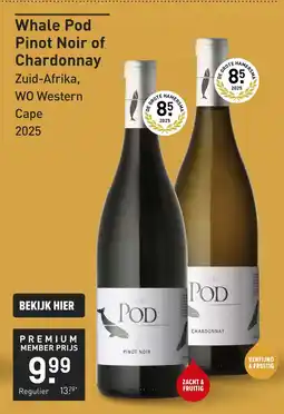 Gall & Gall Creation Wines Whale Pod Chardonnay 75CL aanbieding