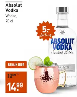 Gall & Gall Absolut Vodka 70CL aanbieding
