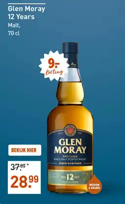 Gall & Gall Glen Moray 12 Years 70CL aanbieding