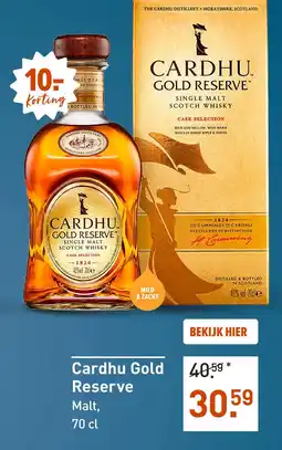 Gall & Gall Cardhu Gold Reserve 70CL aanbieding