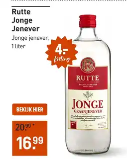 Gall & Gall Rutte Jonge Jenever 100CL aanbieding