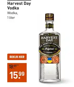 Gall & Gall Harvest Day Vodka 100CL aanbieding