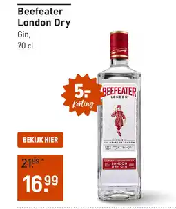 Gall & Gall Beefeater London Dry 70CL aanbieding