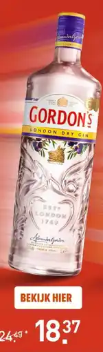 Gall & Gall Gordon's London Dry 100CL aanbieding