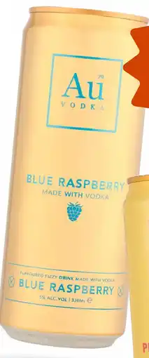 Gall & Gall Au Vodka Blue Raspberry 33CL aanbieding