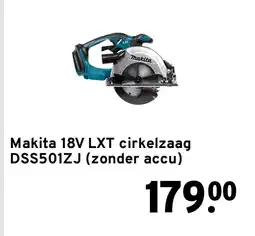 GAMMA Makita 18V LXT cirkelzaag DSS501ZJ (zonder accu) aanbieding