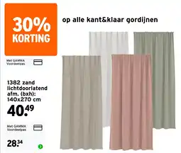 GAMMA 1382 zand lichtdoorlatend aanbieding