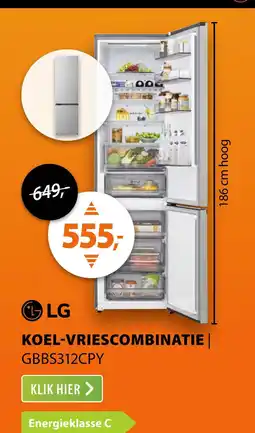 Expert LG GBBS312CPY Zilver aanbieding