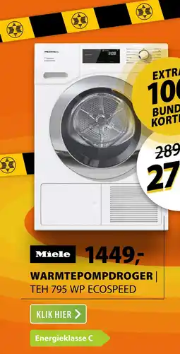Expert Miele TEH 795 WP EcoSpeed aanbieding