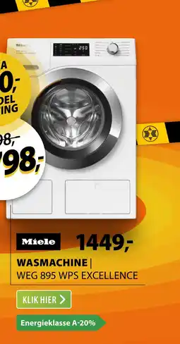 Expert Miele WEG 895 WPS Excellence PowerWash & TwinDos & SteamCare aanbieding