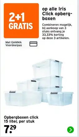 GAMMA Opbergboxen click aanbieding