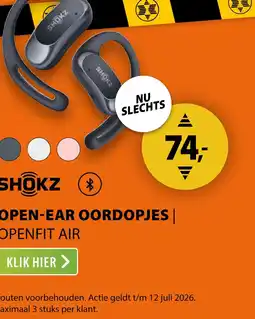 Expert Shokz OpenFit Air Zwart aanbieding