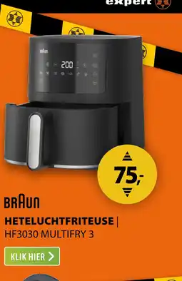 Expert Braun HF3030 MultiFry 3 Zwart aanbieding